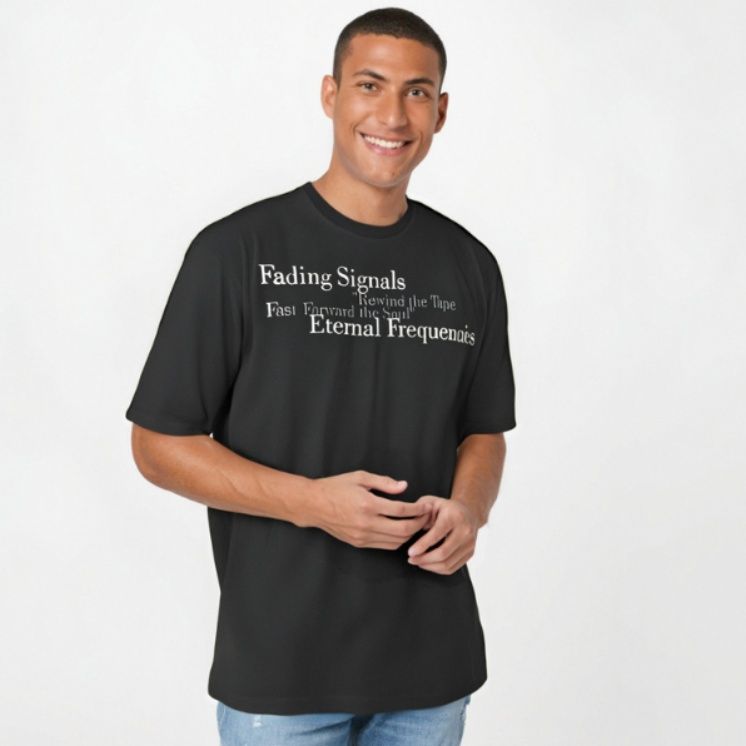 30代メンズファッション 詩的言葉プリント半袖Ｔシャツ