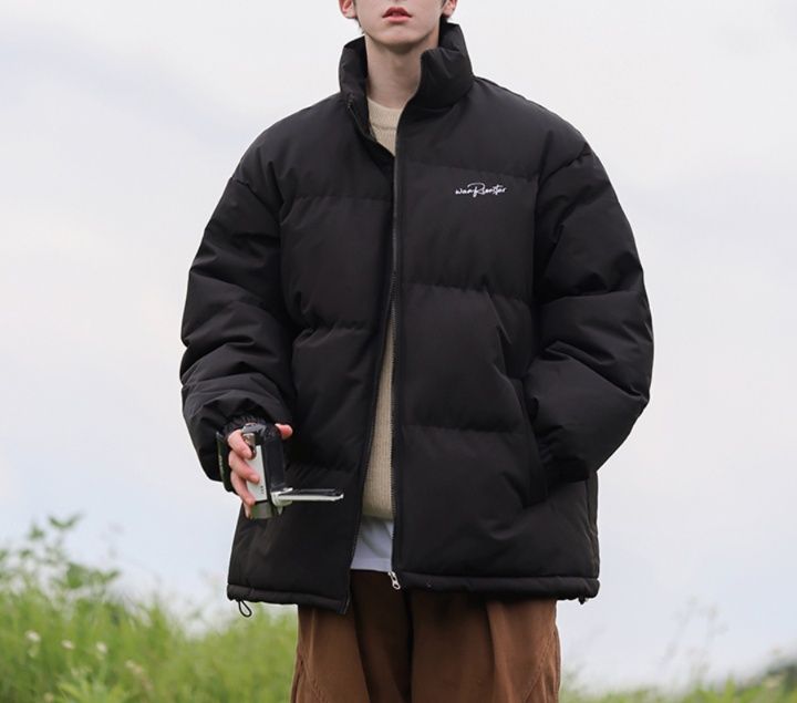 30代メンズファッション リラックスボリューム中綿ジャケット