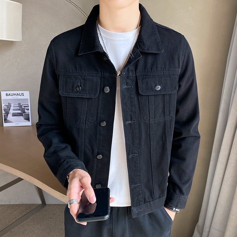30代メンズファッション クラシック デニムトラッカージャケット