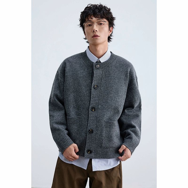30代メンズファッション 秋冬新作ニットカーディガン全２色大人メンズ