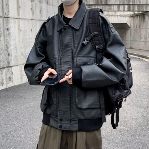 30代メンズファッション 秋冬メンズ本革ジャケット大人カジュアル上着