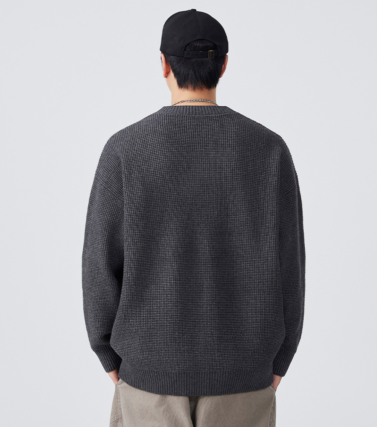 30代メンズファッション ニット編み メンズカーディガン  