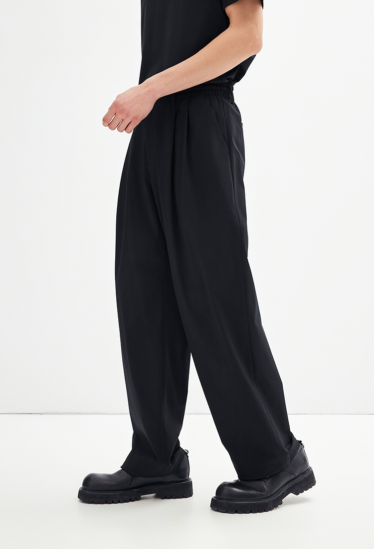 30代メンズファッション ゆったりシルエットワイドパンツ