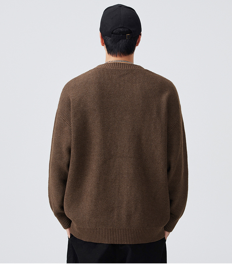 30代メンズファッション ニット編み メンズカーディガン  