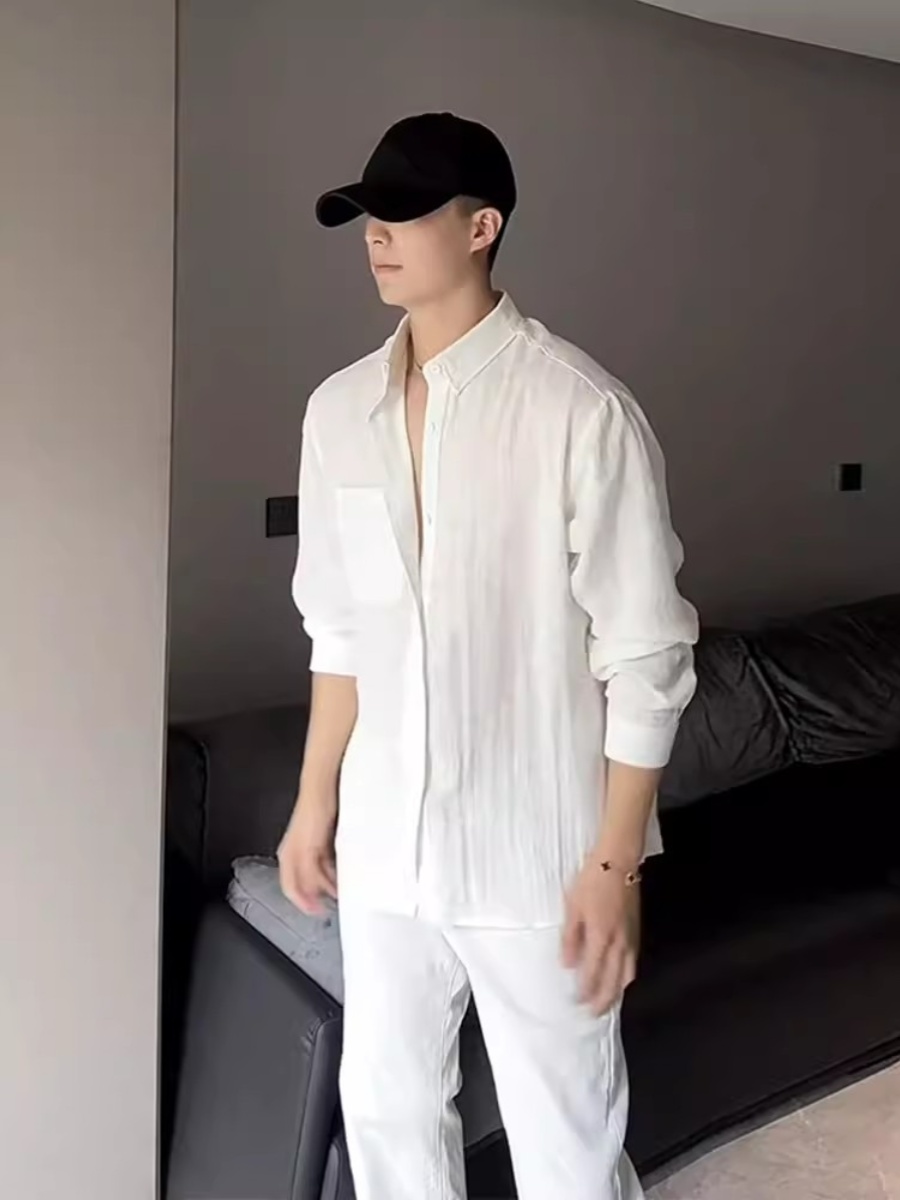 30代メンズファッション ミニマリスト リネンシャツ