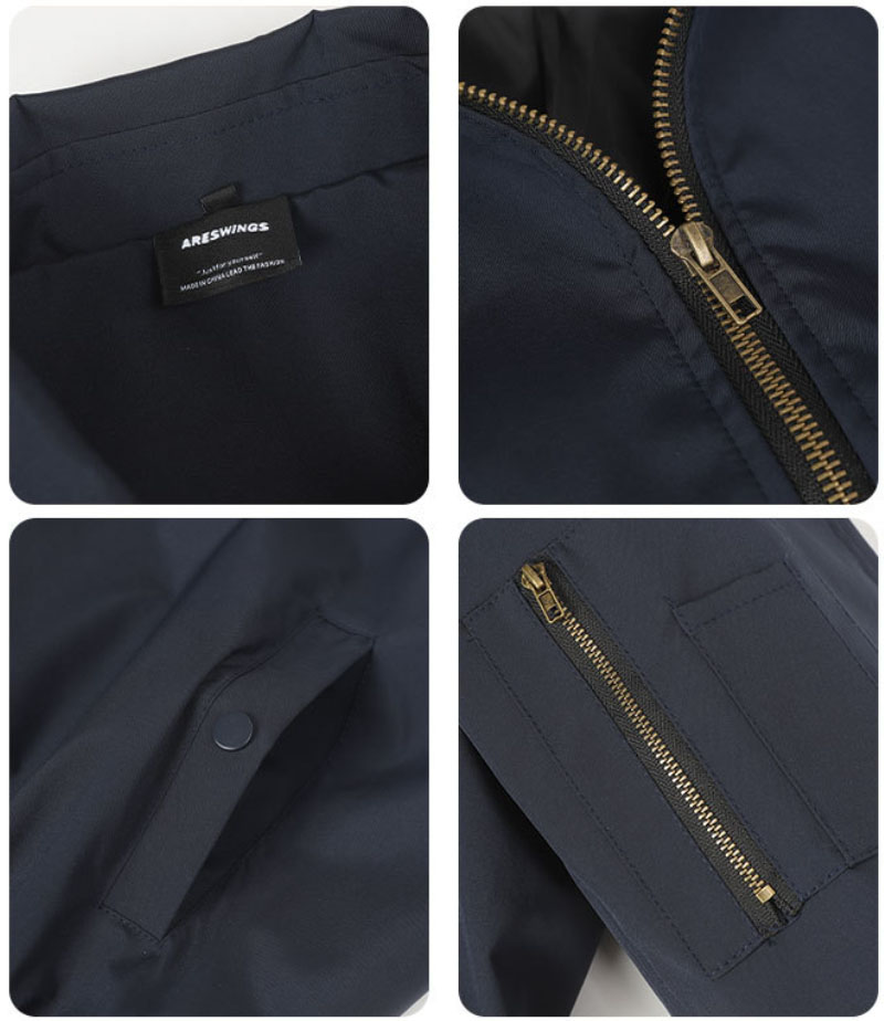 30代メンズファッション メンズ 秋冬 復古風フライトジャケット 全2色