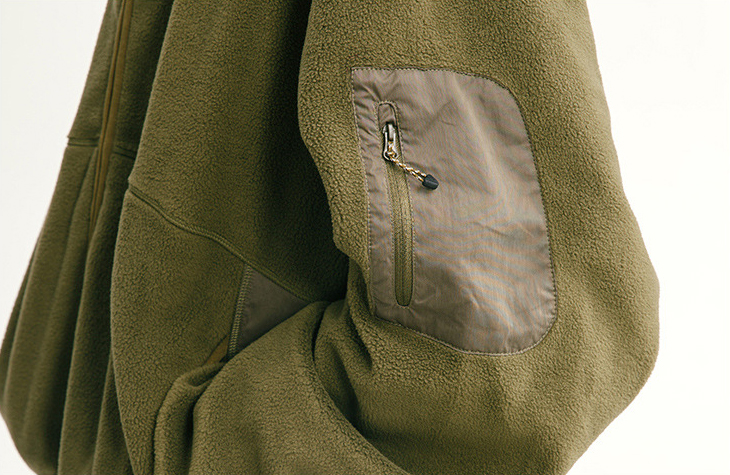 30代メンズファッション 無地ボア中綿ジャケットアウター