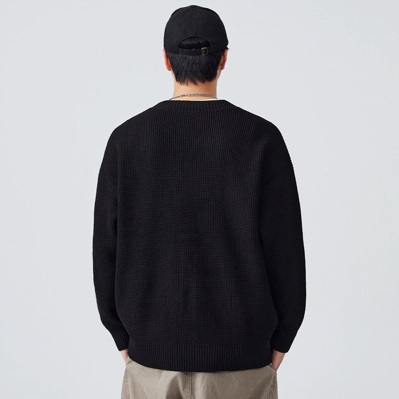 30代メンズファッション ニット編み メンズカーディガン  