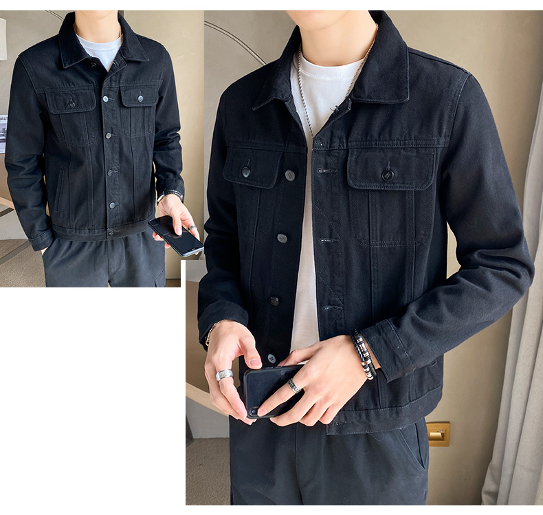 30代メンズファッション クラシック デニムトラッカージャケット