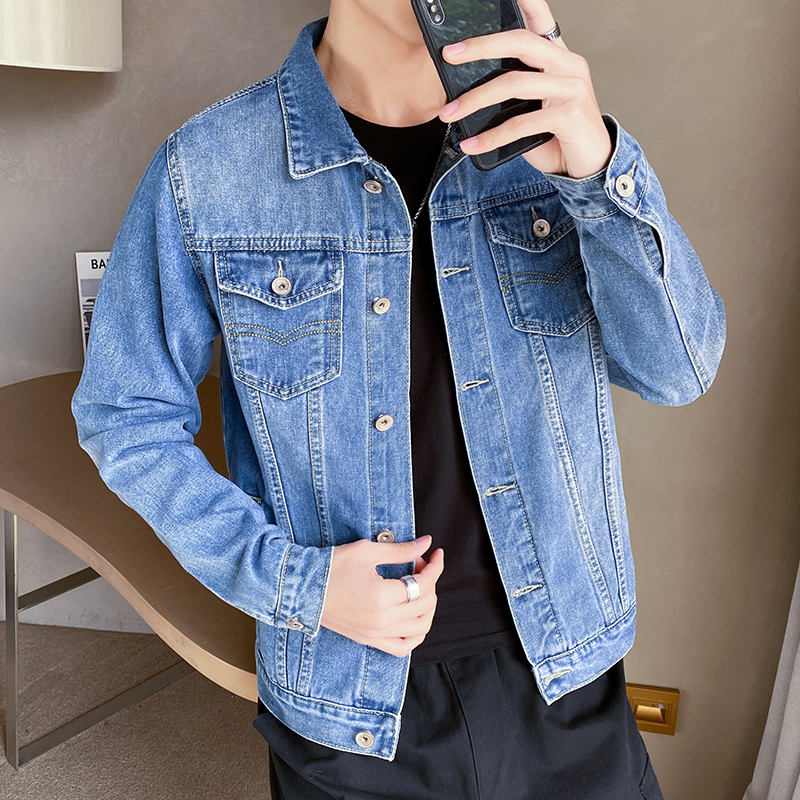 30代メンズファッション クラシック デニムトラッカージャケット