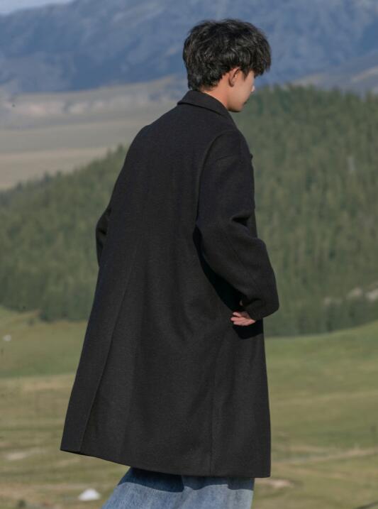 30代メンズファッション 秋冬メンズチェスターコート上品ブラウン