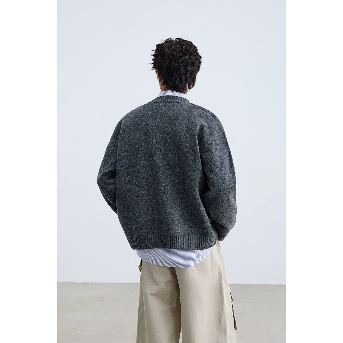 30代メンズファッション 秋冬新作ニットカーディガン全２色大人メンズ