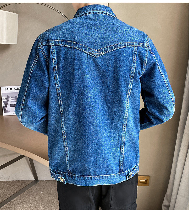 30代メンズファッション クラシック デニムトラッカージャケット