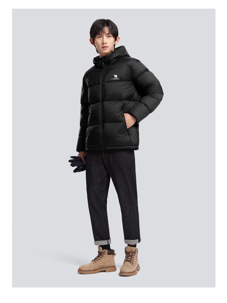 30代メンズファッション バイカラー登山ダウンジャケット