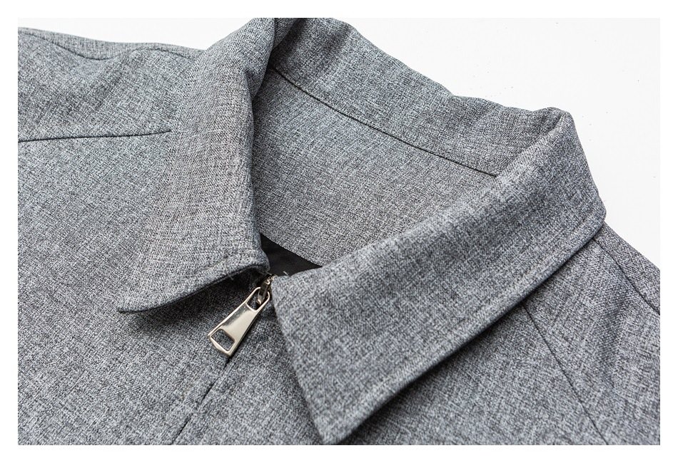 30代メンズファッション 作業服風ワークジャケット グレー メンズアウター