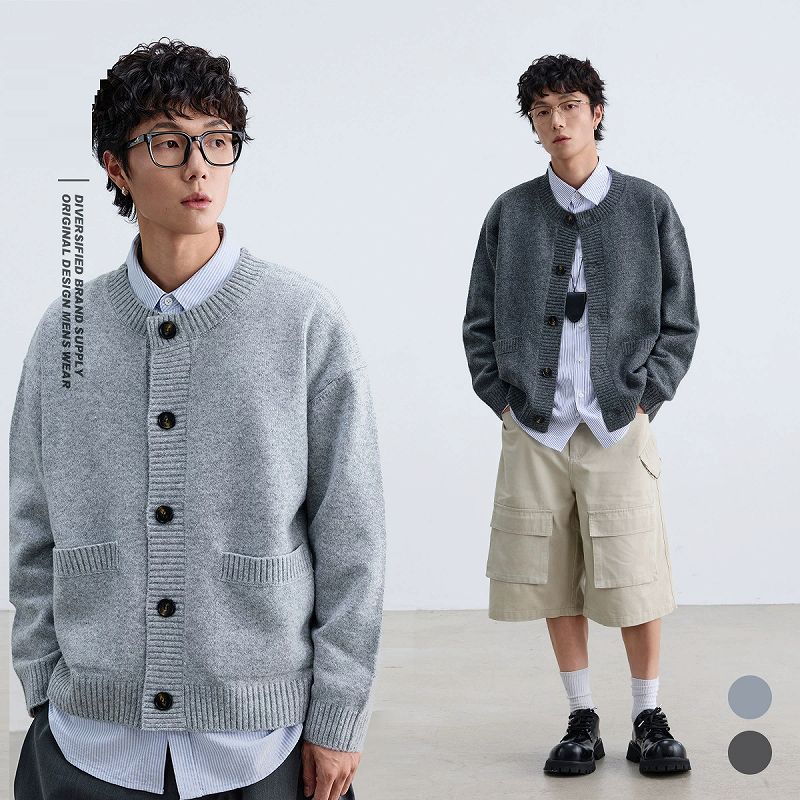 30代メンズファッション 秋冬新作ニットカーディガン全２色大人メンズ