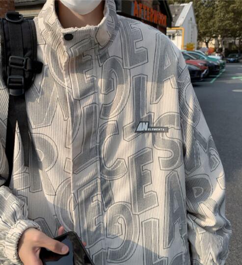 30代メンズファッション 秋冬コーデュロイジャケット メンズ黒