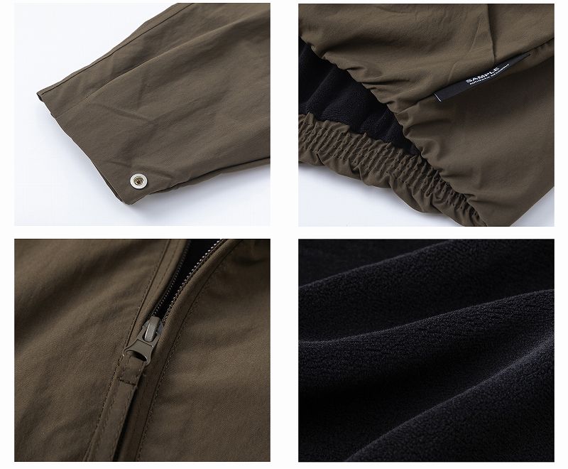 30代メンズファッション 防風防寒裏ボア付きアウトドアジャケット秋冬新作全3色