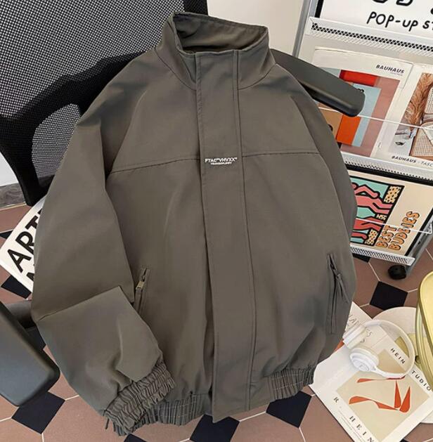 30代メンズファッション 立ち襟ジップアップジャケット メンズ アウター