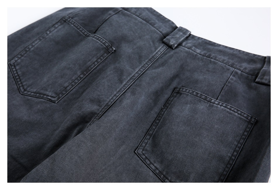 30代メンズファッション ワーク風ワイドパンツ サイドライン入り秋冬新作