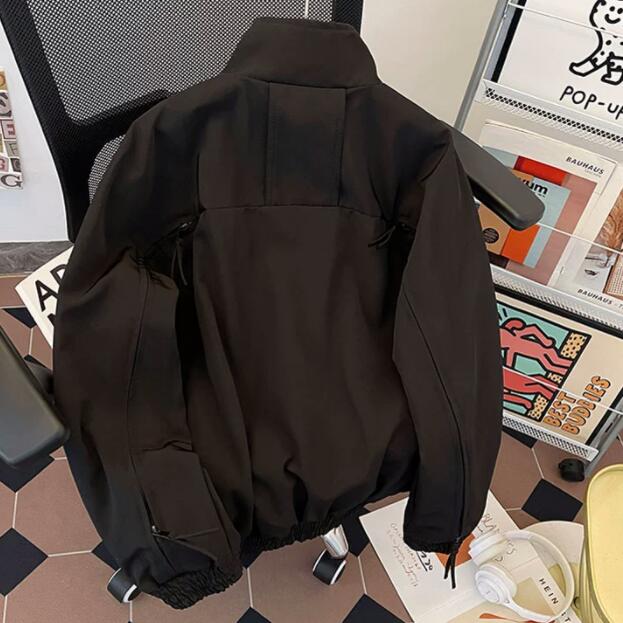 30代メンズファッション 立ち襟ジップアップジャケット メンズ アウター