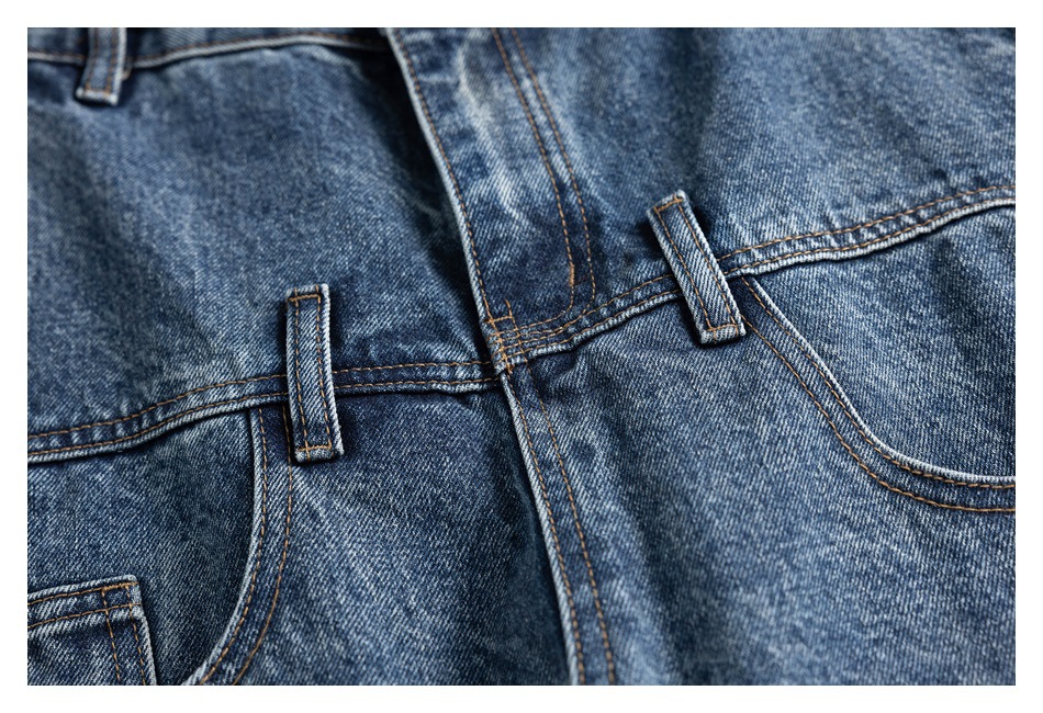 30代メンズファッション ワイドデニムパンツ ゆったりシルエット