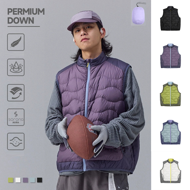 30代メンズファッション 高品質ダウンベスト 防寒軽量 袖なしアウター 全5色展開