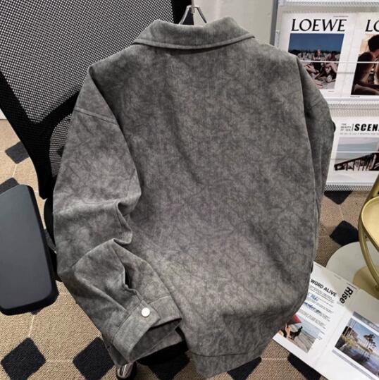 30代メンズファッション 絞り染風コーデュロイジャケット メンズアウター