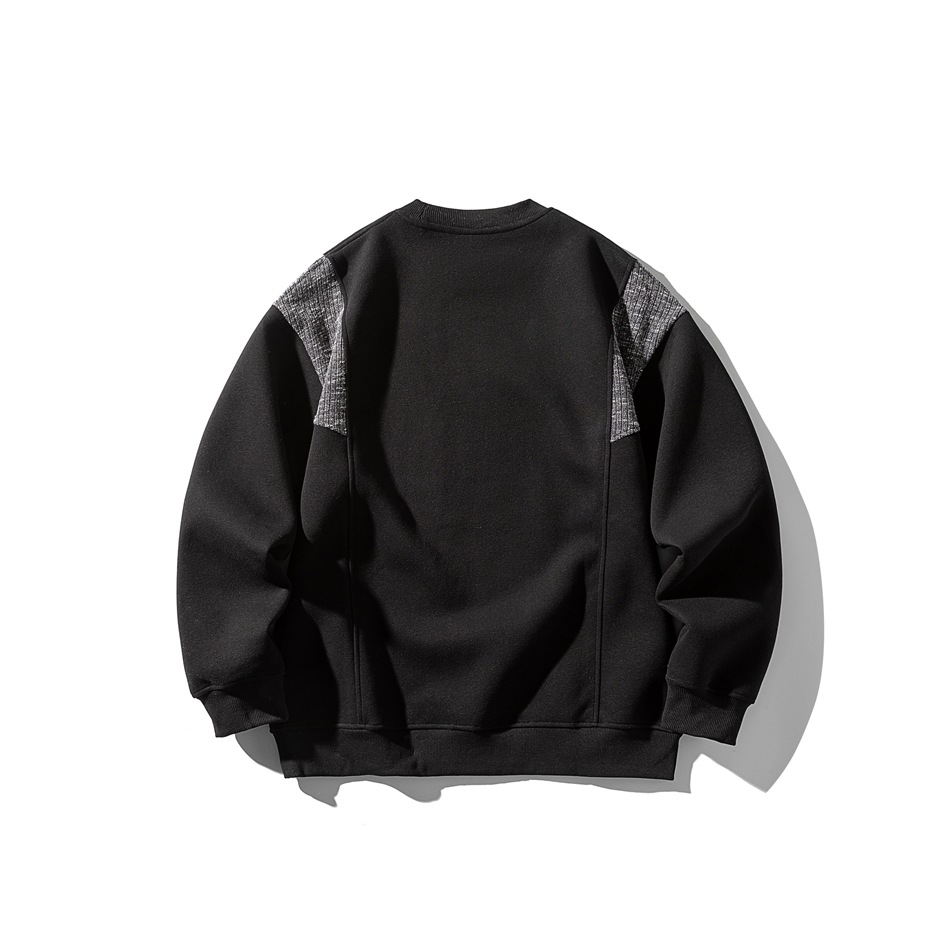 30代メンズファッション メンズ 切り替えデザイン スウェット 秋冬 全2色