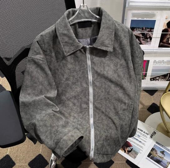 30代メンズファッション 絞り染風コーデュロイジャケット メンズアウター