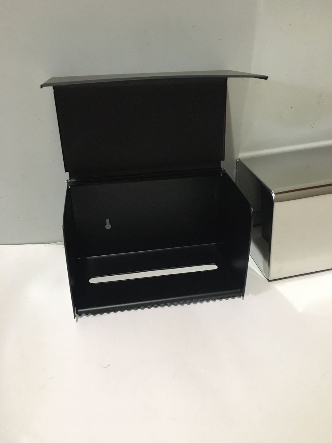 トイレ収納 壁掛け式ステンレス製ハンドペーパーケース