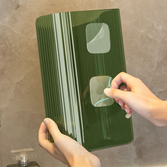 トイレ収納 壁掛け透明ハンドペーパーケース