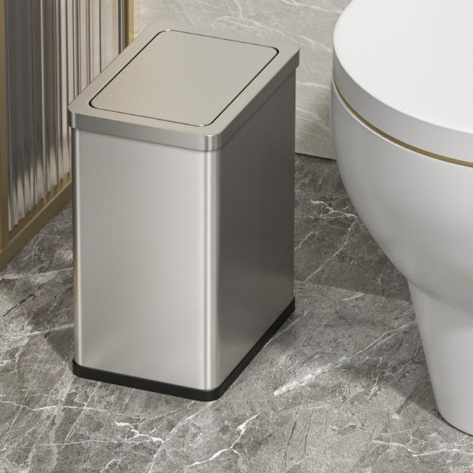 トイレ収納 大理石調プッシュ式サニタリーボックス