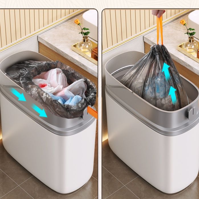 トイレ収納 隠しフタ付き便利サニタリーボックス