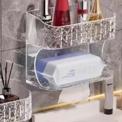トイレ収納 壁掛け式二段ハンドペーパーケース
