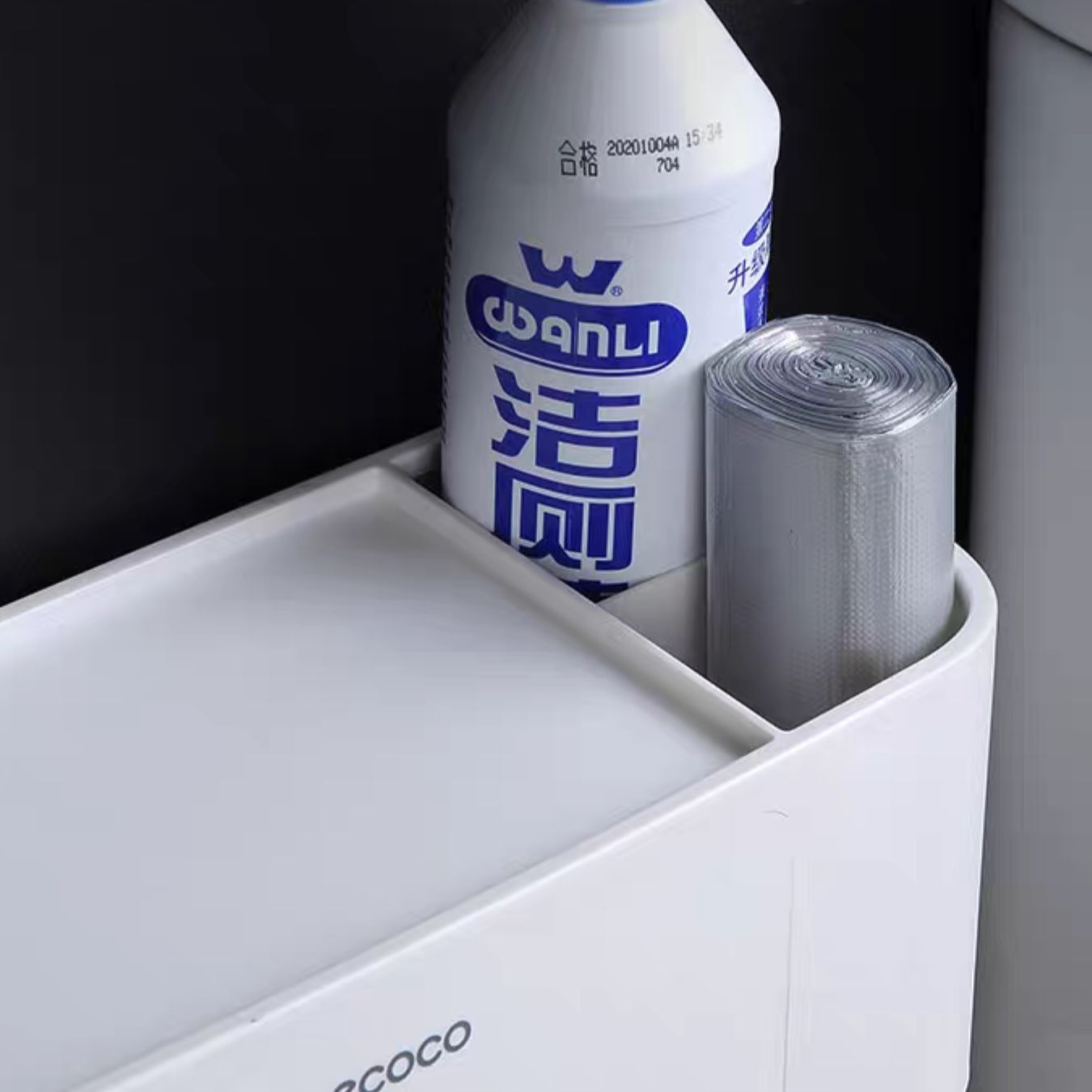 トイレ収納 多機能ティッシュボックス付きトイレ収納