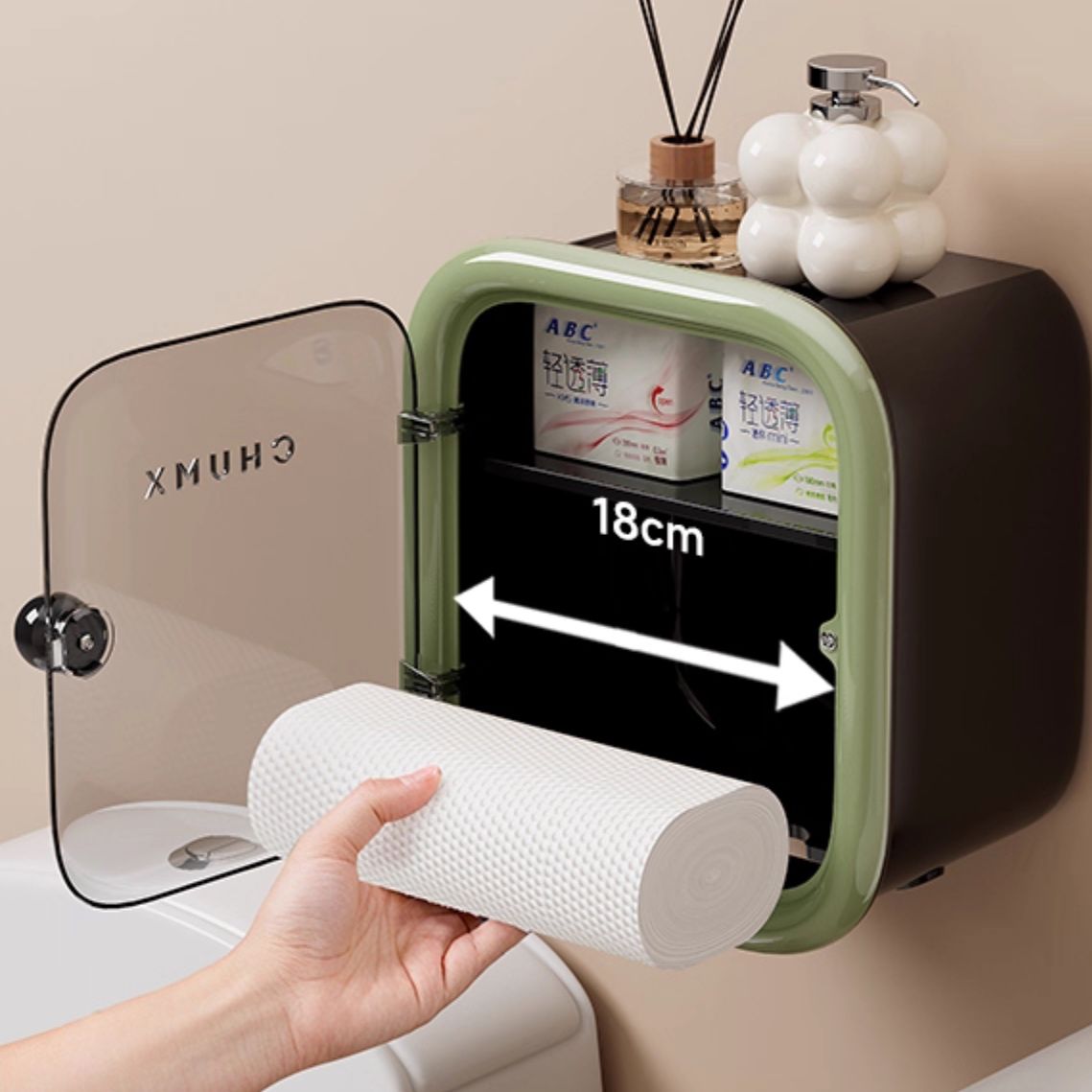 トイレ収納 レトロボックス トイレットペーパー収納