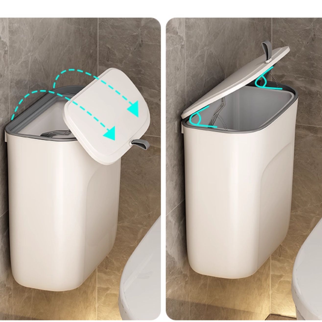 トイレ収納 スリム収納ボックス ふた付き