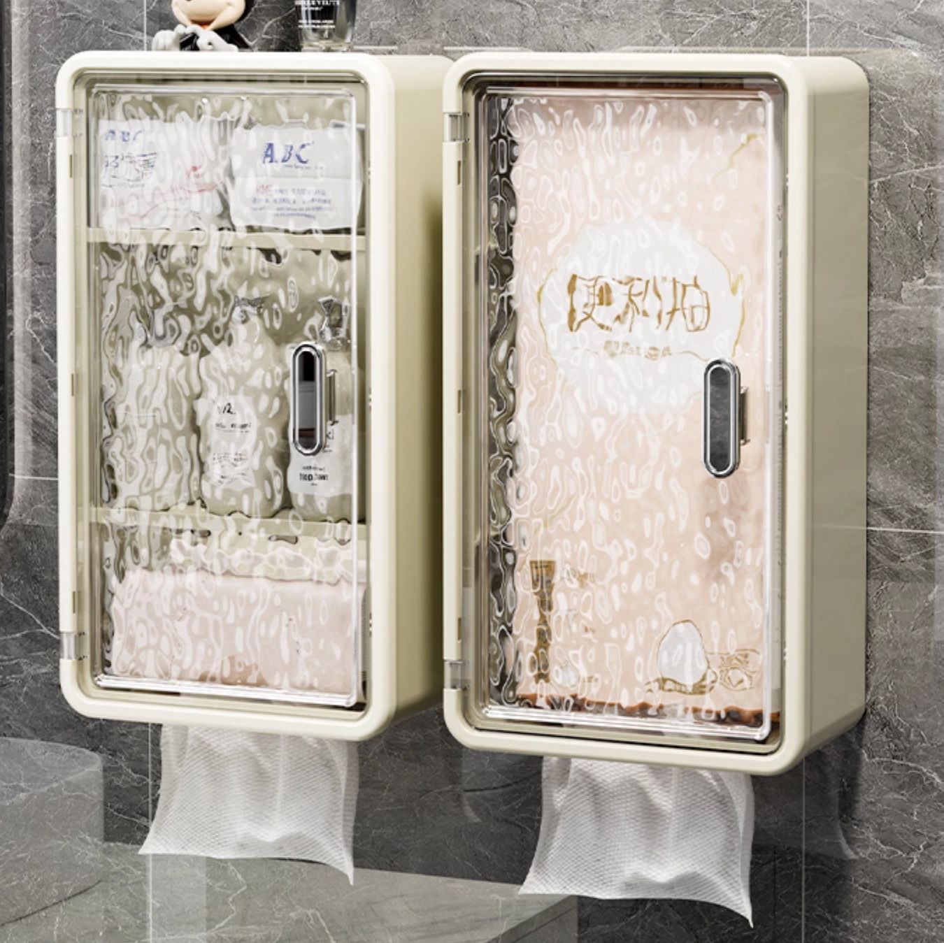 トイレ収納 防水トイレットペーパー収納ケース