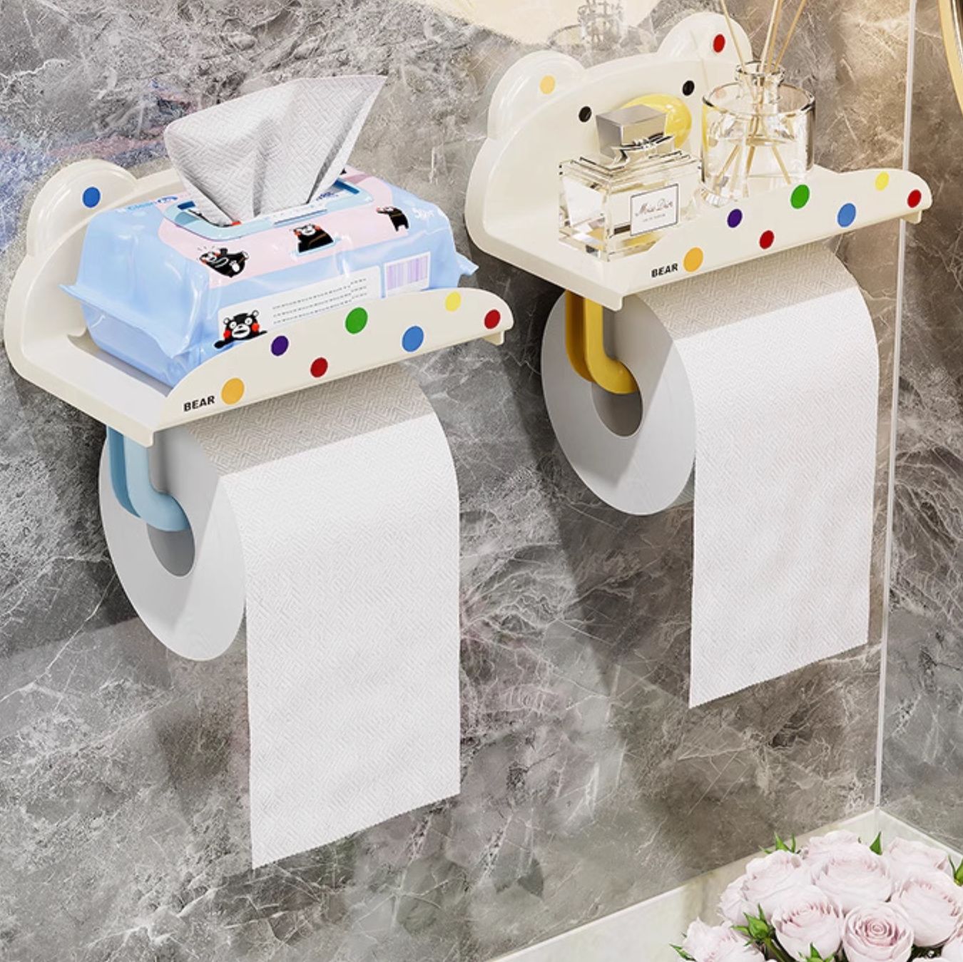 トイレ収納 多機能トイレットペーパーホルダー収納台