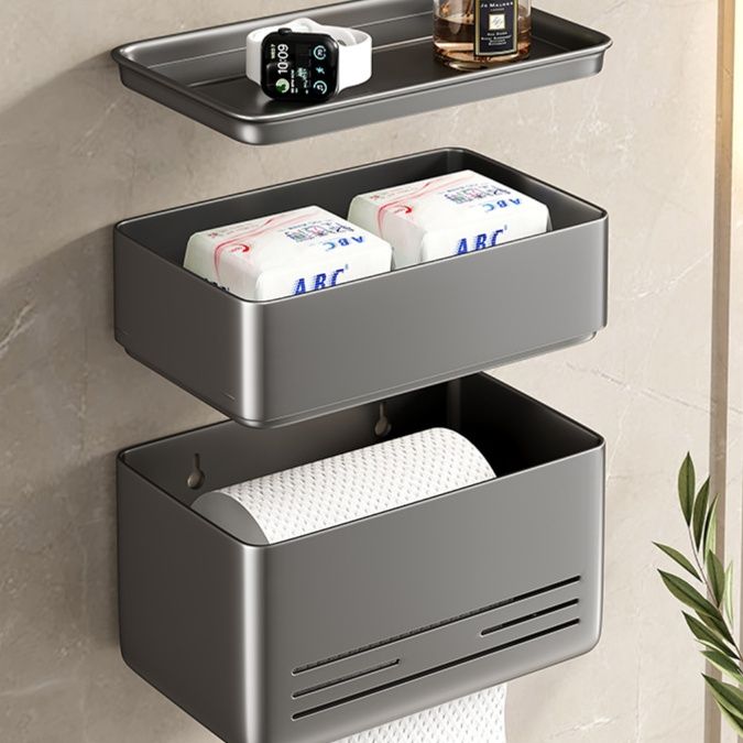 トイレ収納 多機能ペーパーホルダー収納ボックス