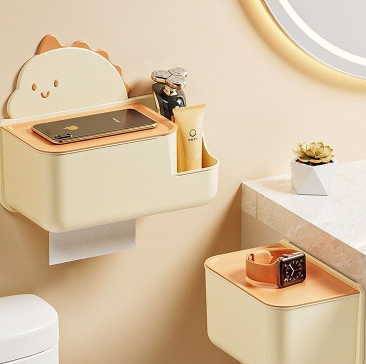 トイレ収納 多機能壁掛けペーパーボックス