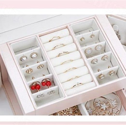 化粧品収納ボックス 持ち手付き小物入れ シンプル収納