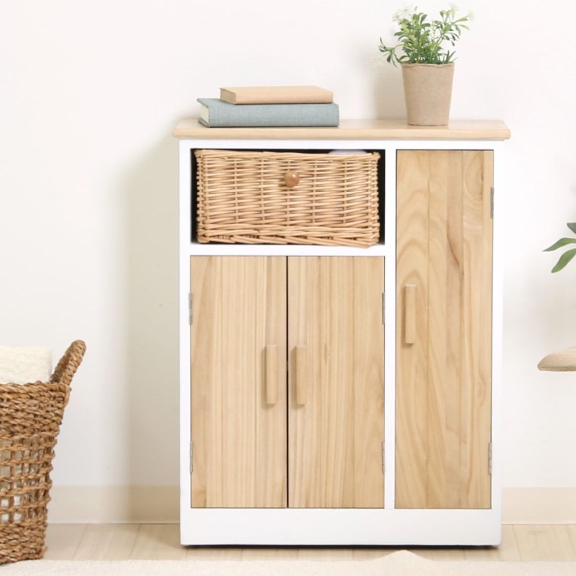 トイレ収納 多機能収納棚 ポーラ 幅広タイプ トイレ用