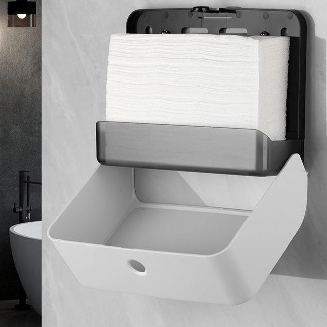 トイレ収納 壁掛け大容量ハンドペーパーケース