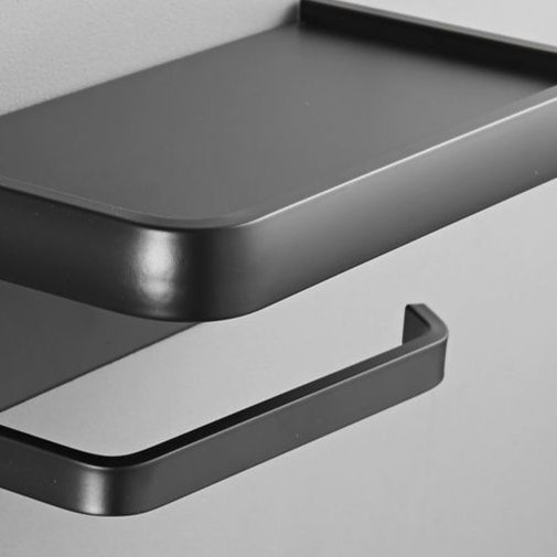 トイレ収納 壁掛け式トイレットペーパーホルダー付き収納棚