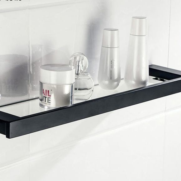 トイレ収納 壁掛け式強化ガラス一段トイレ収納棚