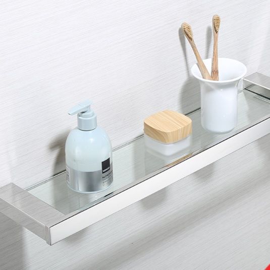 トイレ収納 壁掛け式ガラストイレ小物置き棚