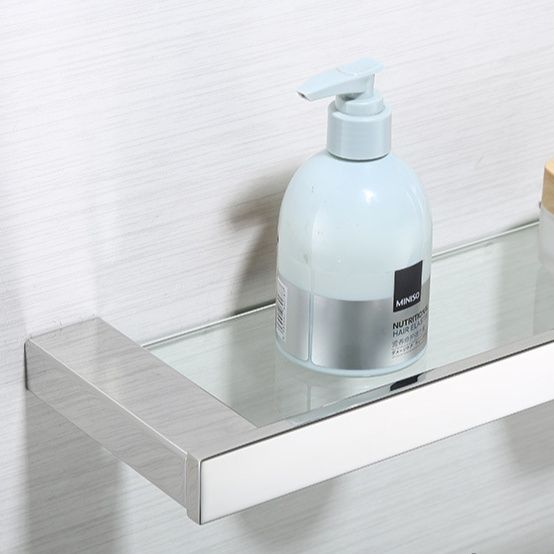 トイレ収納 壁掛け式ガラストイレ小物置き棚