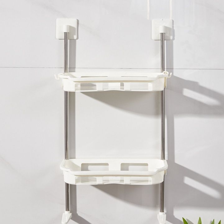 トイレ収納 壁掛け二段式トイレ収納棚